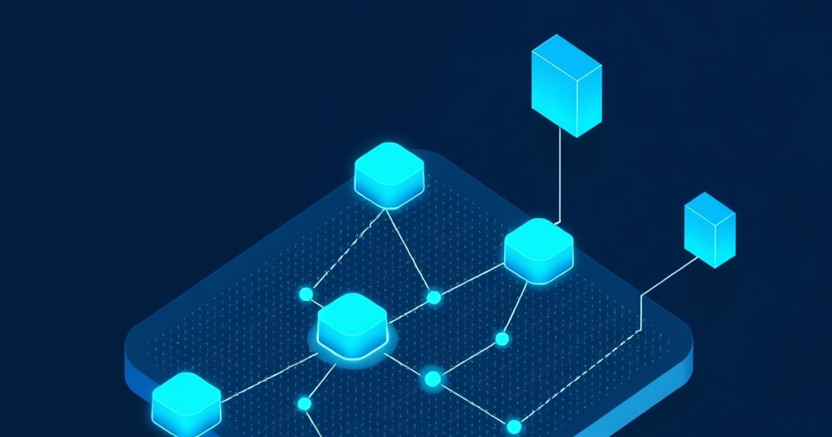 Isometric illustration of a production LLM pipeline with prompts, monitoring dashboards, and evaluation gates